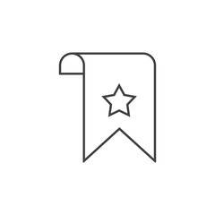 bookmark, favorite, rank icon. Element of marketing and advertising icon for mobile concept and web apps. Thin line bookmark, favorite, rank icon can be used for web and mobile