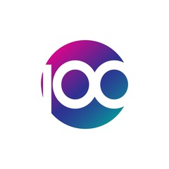 100 Year Anniversary Vector Template Design Illustration