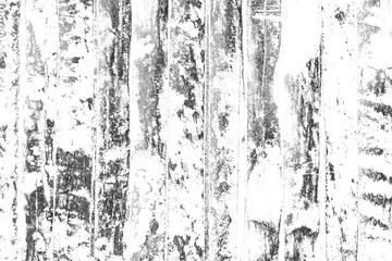 Wooden surface with scratches, stain in black and white. Abstract  monochrome grunge elements for design and background.