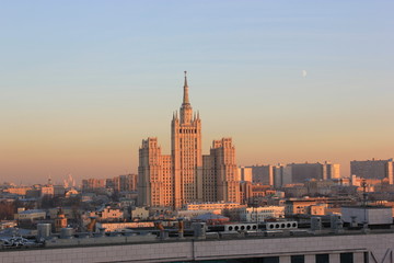 view of moscow city