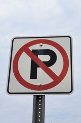 No parking sign