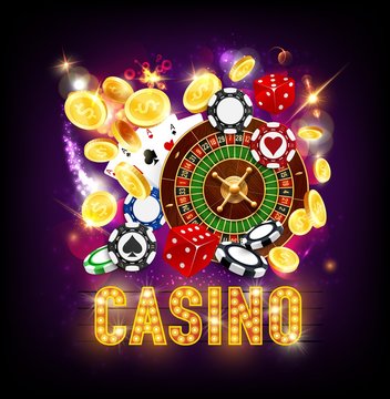 Online casino, gambling games, roulette and dice