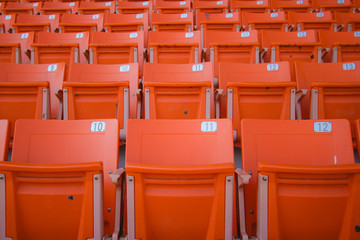 Obraz premium Red seats at the stadium