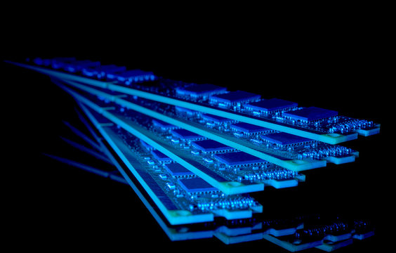 Electronic collection - computer random access memory (RAM) modules