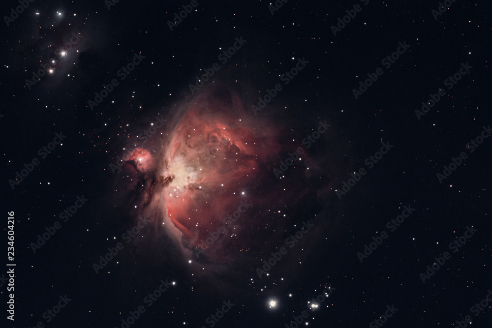 Wall mural the orion nebula photographed from wachenheim in germany.