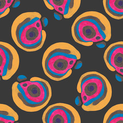 Abstract animal print seamless pattern. Hand painted watercolor cheetah skin texture for surface design, textile, wrapping paper, wallpaper, phone case, fabric.