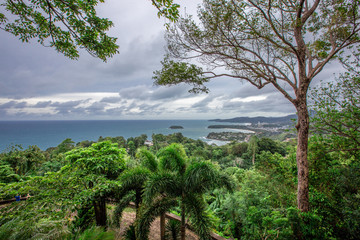 Karon View Point, a beautiful viewpoint in Phuket, has tourists, visitors to visit this beauty throughout the year in Thailand.
