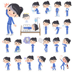 school girl Blue jersey_sickness