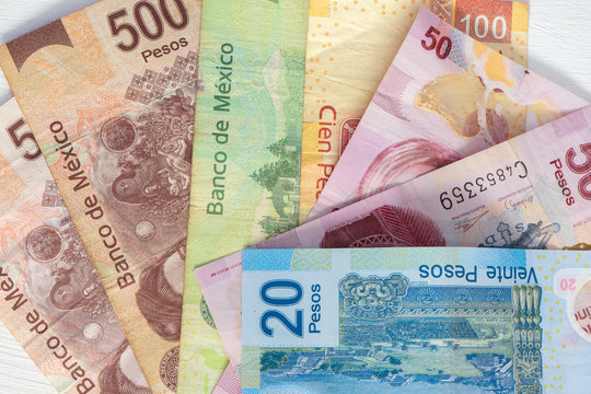 Mexican pesos bills