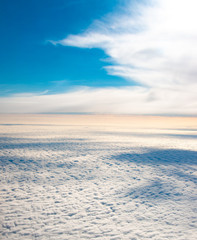 sky view from airplane