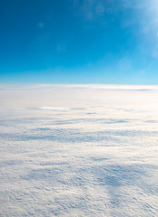 Fototapeta na wymiar sky view from airplane