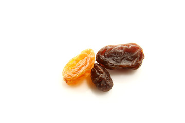 Dried grapes or raisins