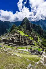 The ancient walls of Machu Picchu