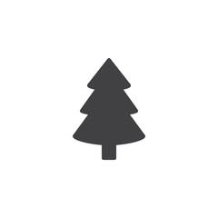 Xmas spruce tree vector icon. filled flat sign for mobile concept and web design. Fir tree simple solid icon. Symbol, logo illustration. Pixel perfect vector graphics