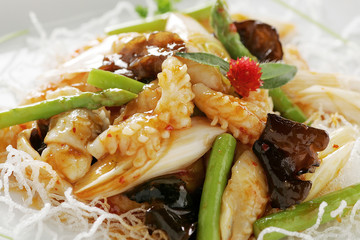 イカと野菜の辛味炒め