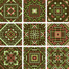 Tribal vector seamless pattern. Aztec fancy abstract geometric art print. Ethnic hipster backdrop. Wallpaper, cloth design, fabric, paper, cover, textile design template.