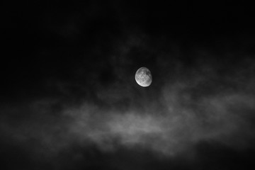 Naklejka na ściany i meble cloudy moon