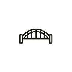 Sydney harbor bridge line icon. Building, industrial, modern. Architecture concept. Vector illustration can be used for topics like bridges, construction, architecture