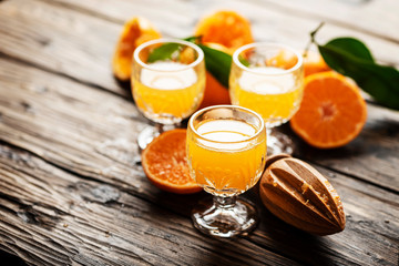 Homemade mandarin juice