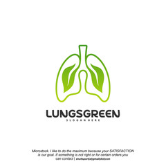Lung care logo designs vector, Nature Lungs logo concept vector, Lungs Health logo template