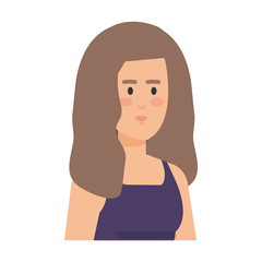 beautiful and young woman character