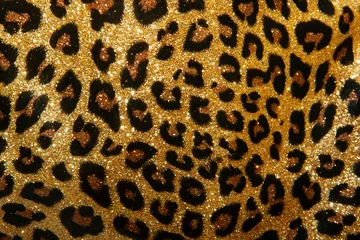 Fototapeten Leopard Textur von kleinen Pailletten. heller schöner Hintergrund. Glanz © akvafoto2012