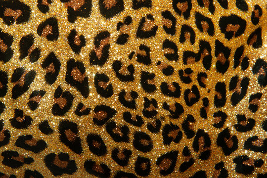 leopard texture of small sequins. bright beautiful background. glamour