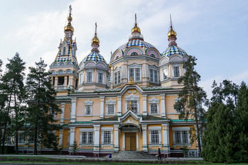 The Ascension Cathedral in Almaty, Kazakhstan