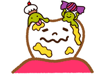 歯＿甘いもので溶ける