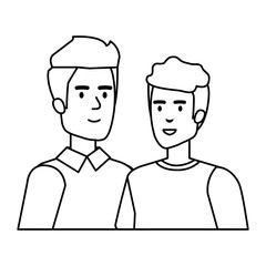couple of men avatars characters