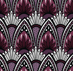 Cascading Mandala - Plum