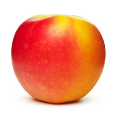 Fresh red apple isolated on white.
