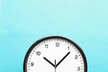 Wall Clock on color background