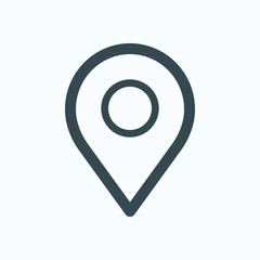 Map marker position vector icon