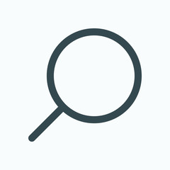 Magnifier icon, website search vector icon