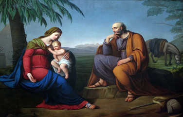 Holy Family, altarpiece in the Basilica of Saint Frediano, Lucca, Tuscany, Italy  © zatletic
