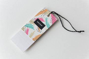 Colorful bookmark tags mockup design - obrazy, fototapety, plakaty