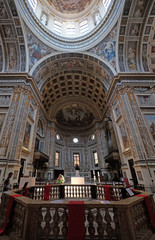 Interior of Basilica of Saint Andrew in Mantua, Italy 