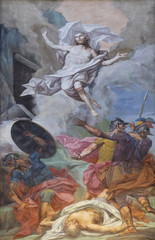 Resurrection of Christ, fresco in the basilica of Saint Andrew in Mantua, Italy 