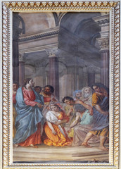 Obraz premium Fresco in the basilica of Saint Andrew in Mantua, Italy
