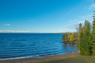 Fototapeta na wymiar Autumn landscape in Finland