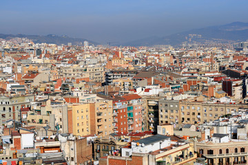 Fototapeta na wymiar Cityscape of Barcelona, Spain