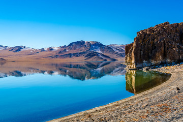 Fototapeta na wymiar Mongolian natural landscape with beautiful mountain