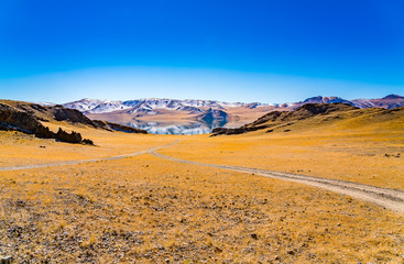 Beautiful view at the Lake Tolbo