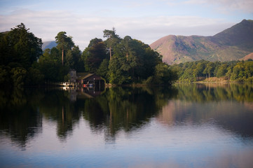 Derwent Isle Boathouse, Lake District, Cumbria, England