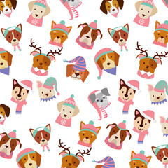 dog merry christmas card