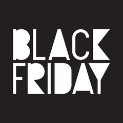 Black Friday stencil typography