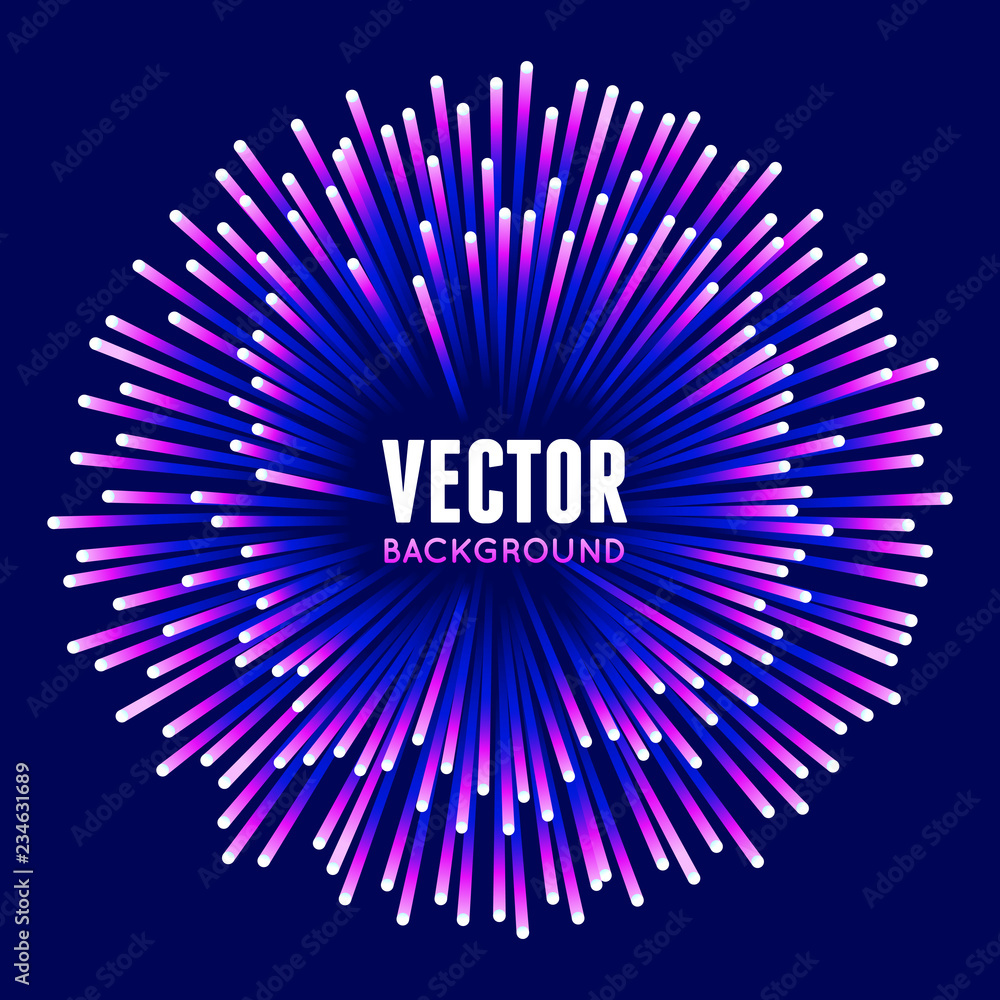 Poster Vector abstract background with copy space for text - bright vibrant banner