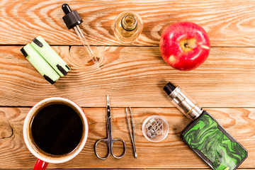 Still life with vape devices