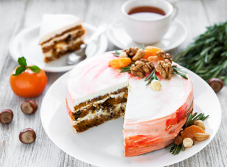 Sweet carrot cake